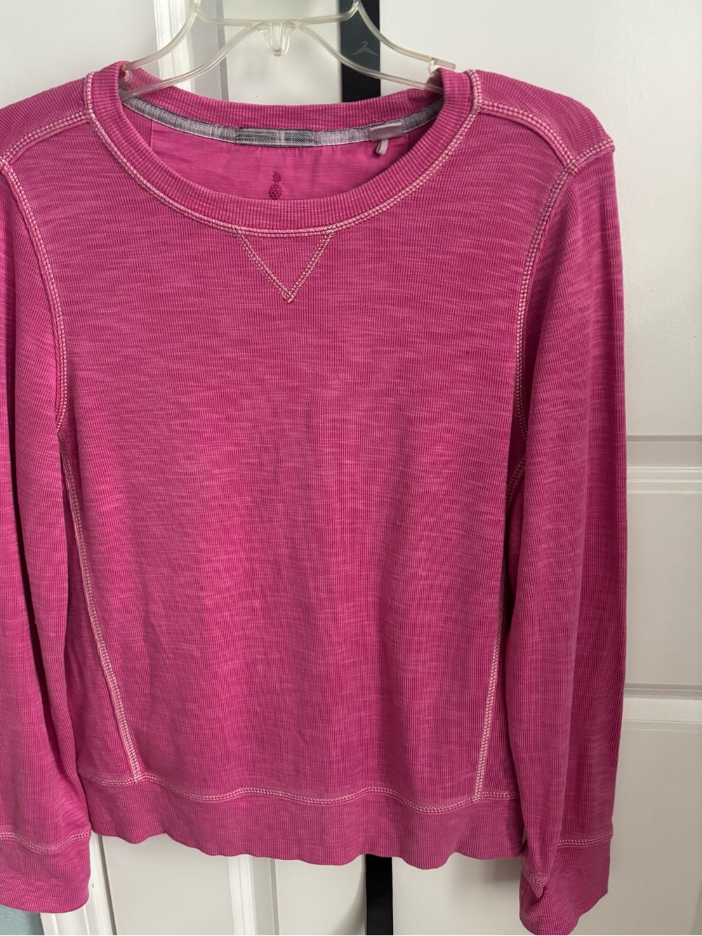 Tommy Bahama Womens Tobago Bay Long-Sleeve Crewneck Top